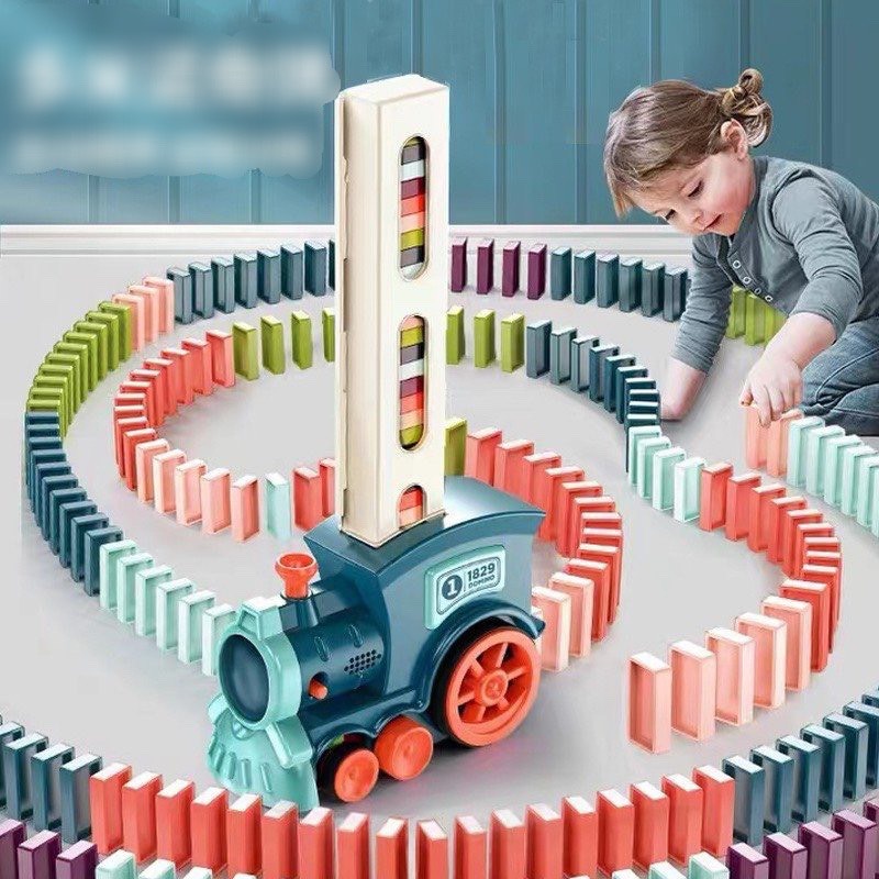 ĐỒ CHƠI ĐOÀN TÀU DOMINO CÓ NHẠC VUI NHỘN