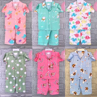 [8-15kg] Đồ bộ bé gái- vải tole lanh, dáng pijama  tay ngắn quần dài (link 1)  - Tiệm nhà Nghi Linh.