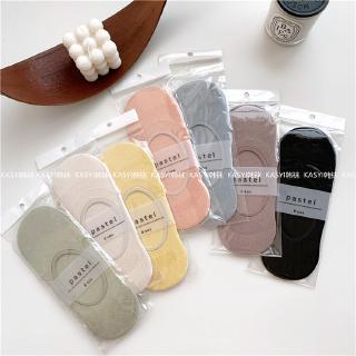 Tất Nữ Cổ Thấp Màu Trơn Thời Trang Hàn Quốc