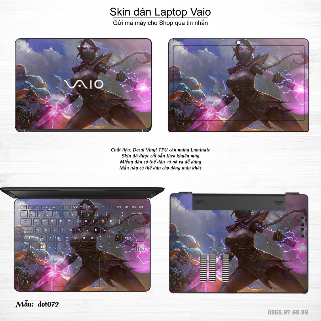 Skin dán Laptop Sony Vaio in hình Dota 2 _nhiều mẫu 12 (inbox mã máy cho Shop)