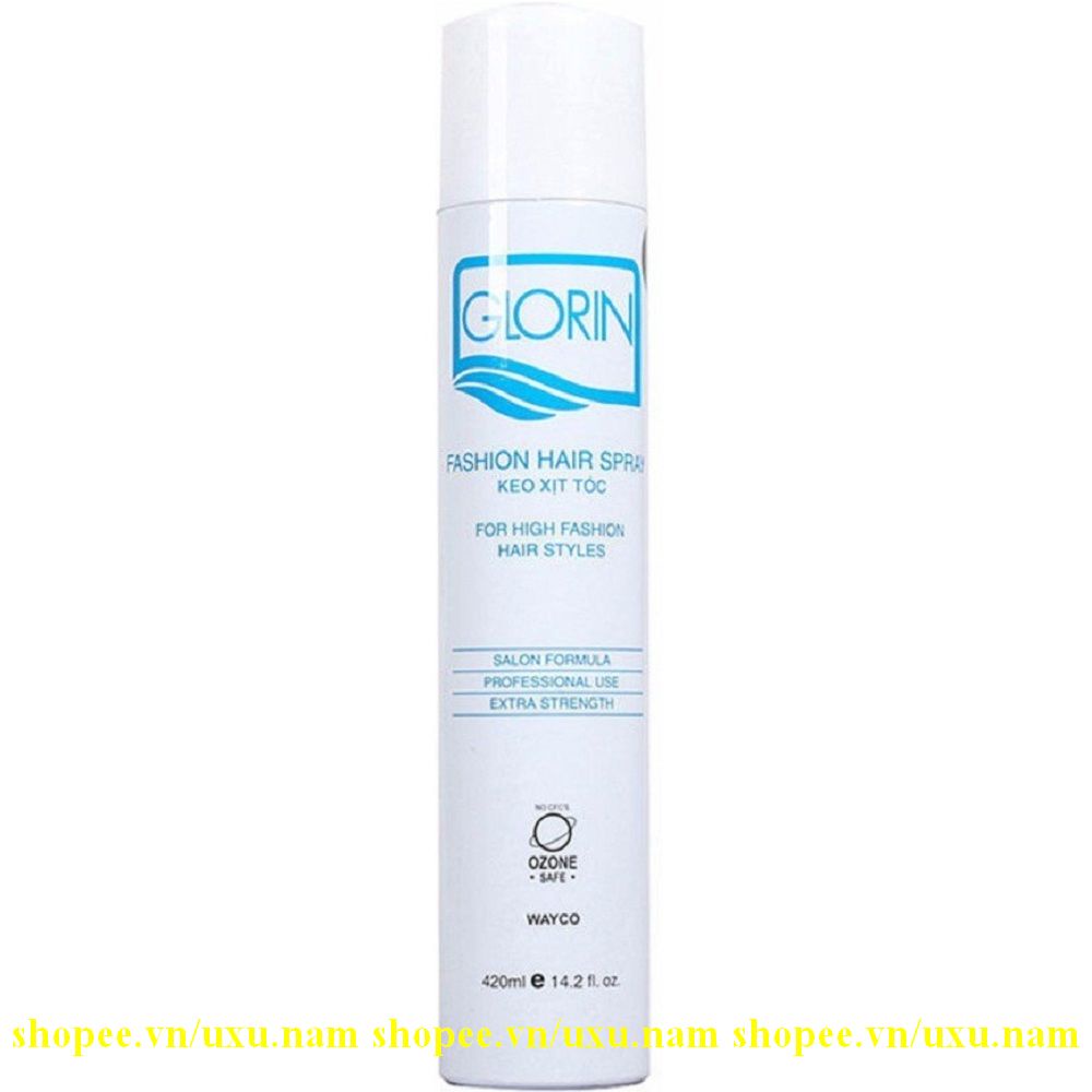 Keo Xịt Tóc Giữ Nếp Mềm Glorin 420 Ml.