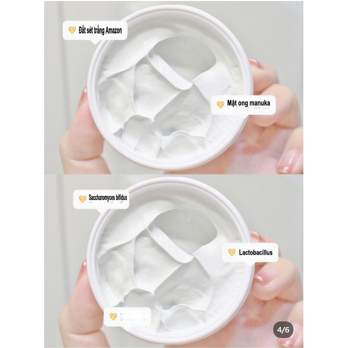 Mặt Nạ Bùn Eiio Làm Trắng Da Làm Sạch Da Lột Mụn Đầu Đen Cho Nữ 100g/ml