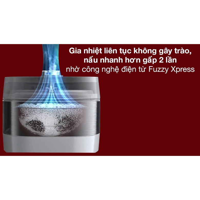 Nồi cơm điện tử Tefal Fuzzy Express RK522168 - 750W, 1.5L