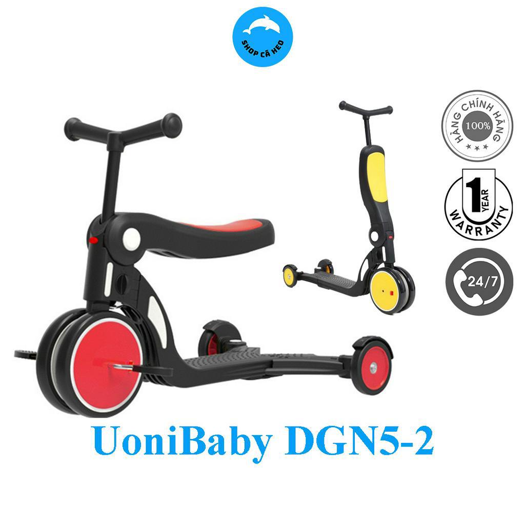 Xe Scooter Trẻ Em Đa Năng 5 Trong 1 UoniBaby DGN5-2 Kết Hợp Xe Đạp 3 Bánh Và Xe Chòi Chân Cho Bé 1-6 Tuổi