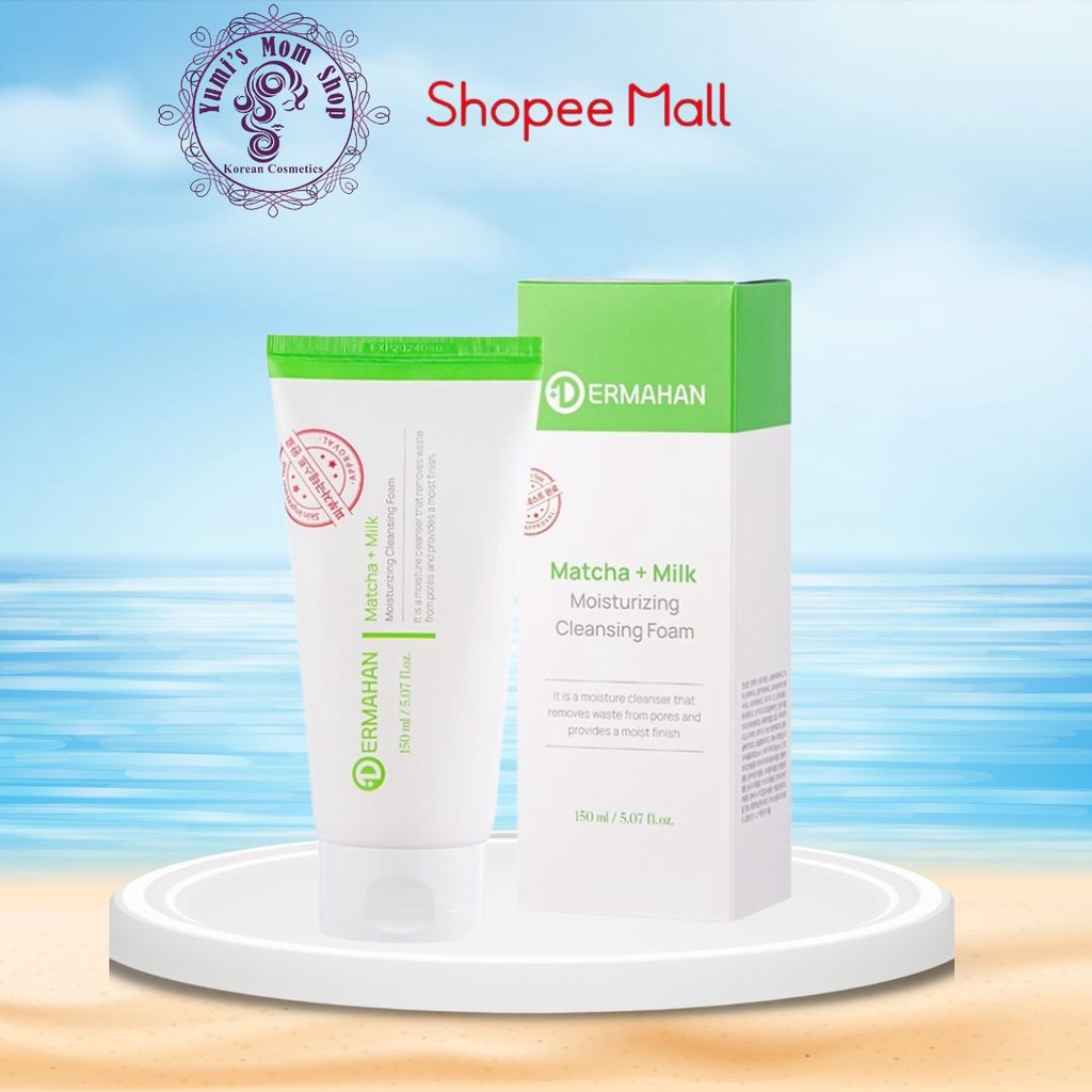 Sữa Rửa Mặt trà xanh Dermahan Cleansing Foam 150ml