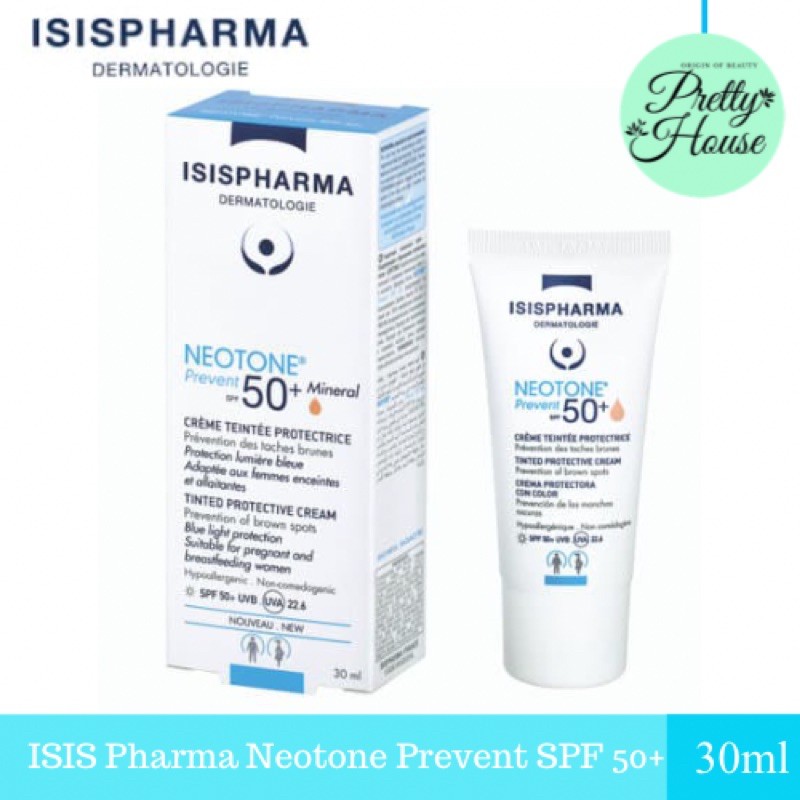 Kem chống nắng BB, che khuyết điểm nâng tone Neotone Prevent SPF50+ Isis pharma