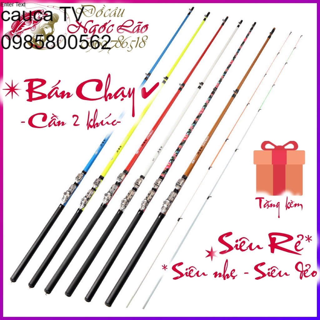 (seo 10/10) CẦN CÂU MÁY 2 KHÚC Siêu nhẹ SIÊU DẺO - PHI LONG R193 - Cần câu cá xa bờ, câu lure, câu dạo...Hàng tốt Giá rẻ