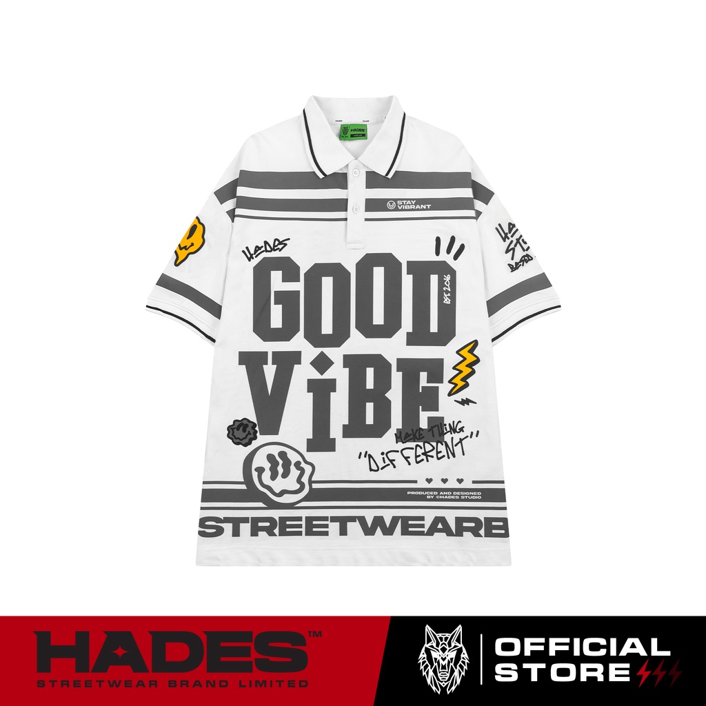 Áo Polo Unisex Thun Cá Sấu GOOD VIBE HADES Brand Chính Hãng