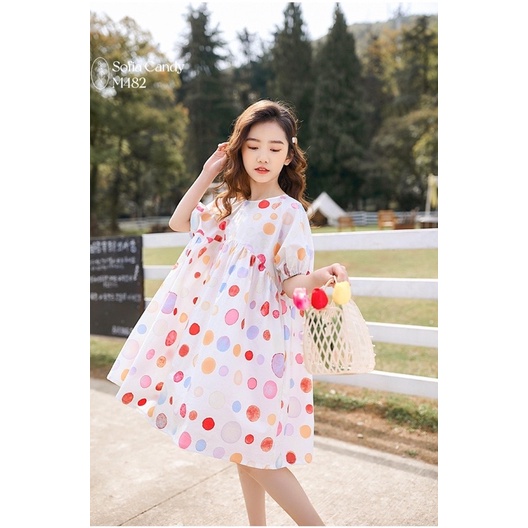 [THANH LÝ]- Váy chấm bi Sofia Candy size 12/18m-9/10y (10-40kg)