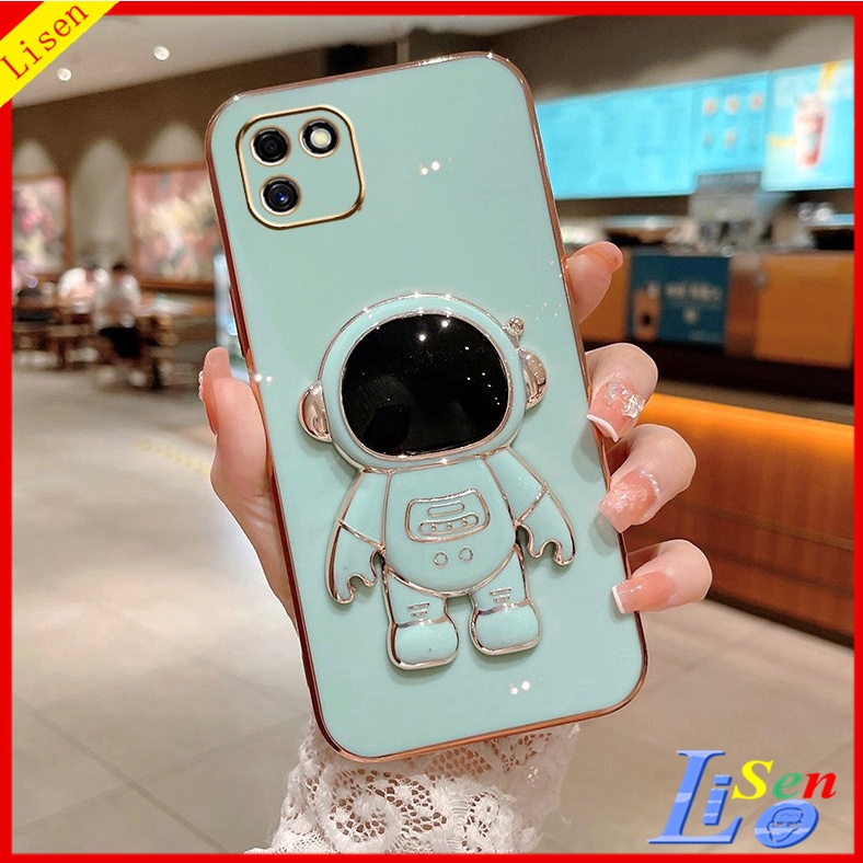 ốp điện thoại samsung A03 Ốp Điện Thoại Có Giá Đỡ Hình Phi Hành Gia Cho Samsung A03 A02S J2 Prime J7 Prime J4 Plus J6 Plus A03S A03 Core A20S YHY