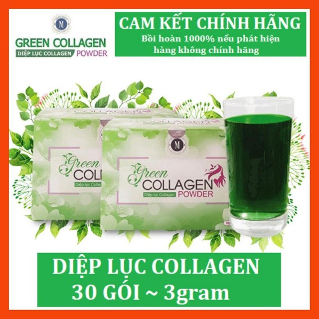 [Hàng Chính Hãng] Diệp Lục Collagen Chính Hãng Nhà Phân Phối Công Ty TNHH Green Family Development | Thế Giới Skin Care