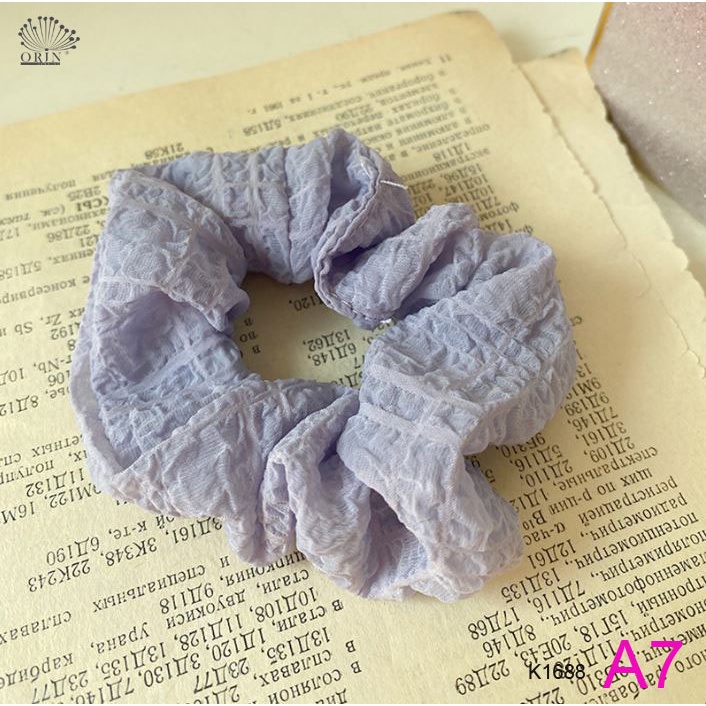 Sỉ buộc tóc scrunchies vải nhiều màu thời trang Orin K1688