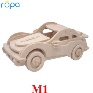Đồ chơi lắp ghép mô hình 3D bằng gỗ