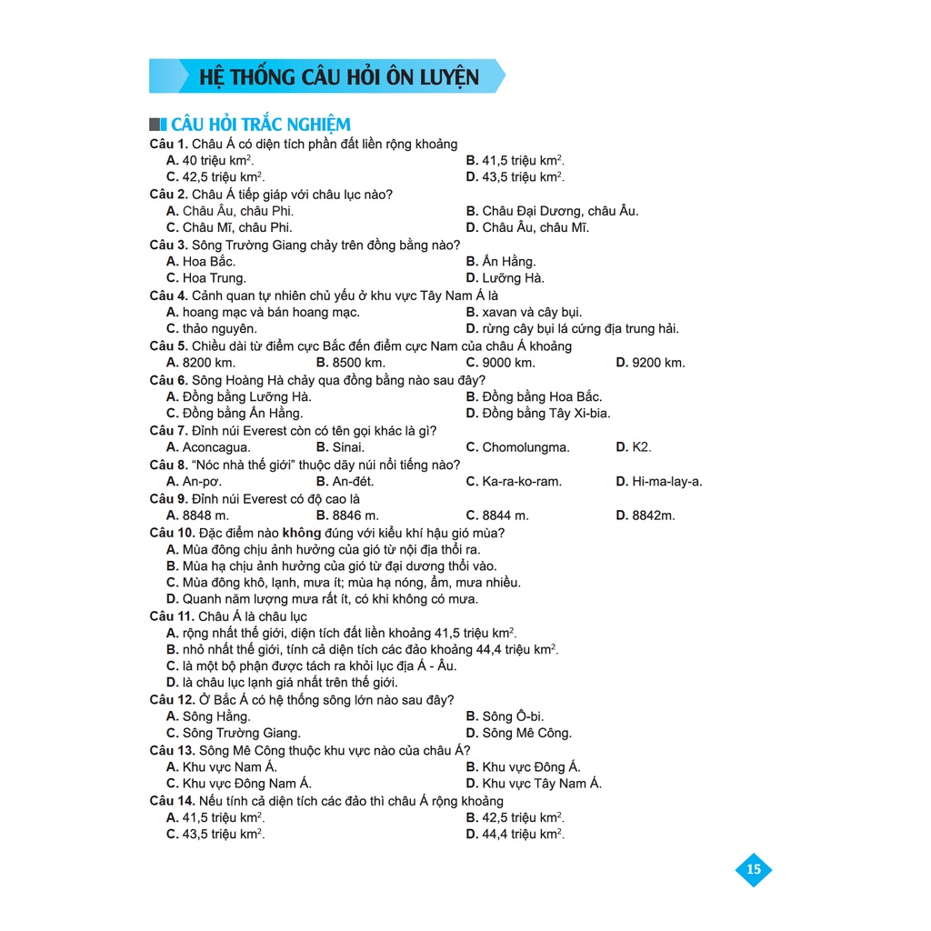 Sách - Bí quyết tăng nhanh điểm kiểm tra Địa lí 8 - Tham khảo lớp 8 - Chính hãng CCbook