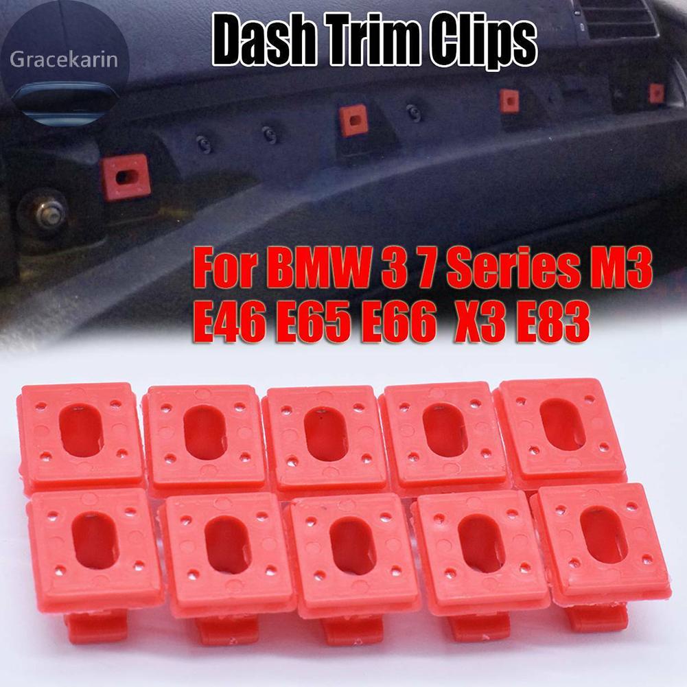 10 Kẹp cố định bảng điều khiển cho BMW E46 E65 E66 E83 323i 328i 323Ci