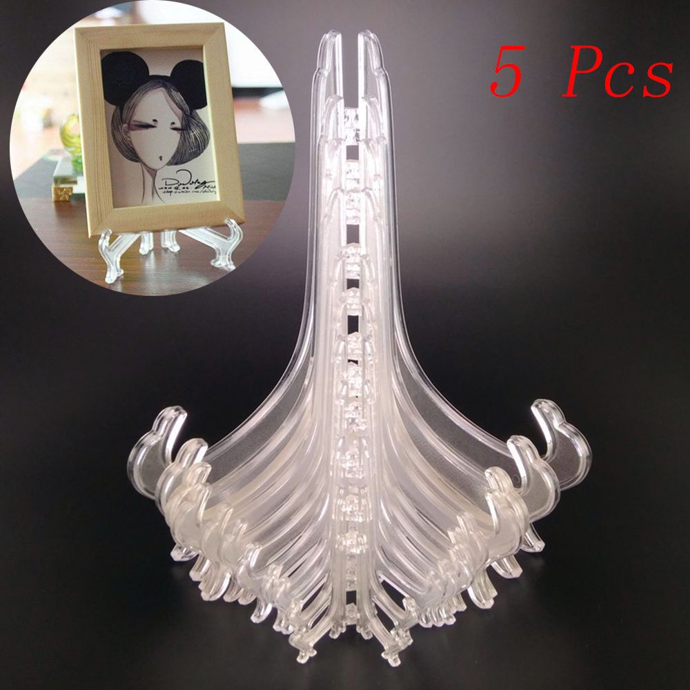 Bộ 5 Giá Đỡ Trưng Bày Thẻ Chơi Golf Bằng Nhựa Trong Suốt Nhiều Màu