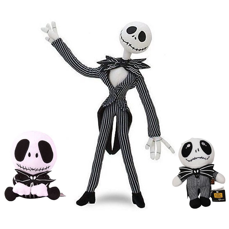 Búp bê nhồi bông hình nhân vật phim Nightmare Before Christmas jack skellington