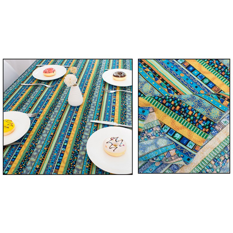 Bộ 4 Tấm Vải Lanh cotton 100 * 147cm Phong Cách bohemian