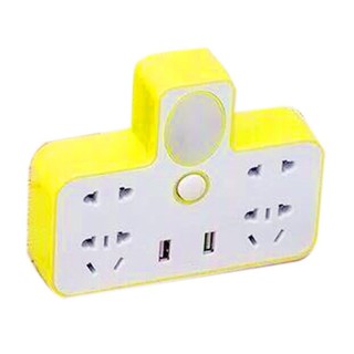 Bộ ổ điện chia 2 cổng USB có đèn