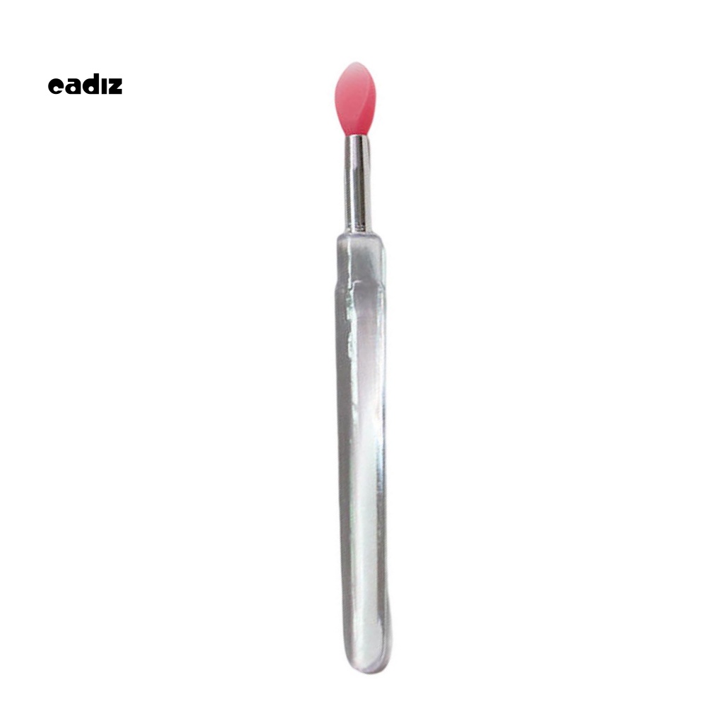 Cọ Trang Điểm Mắt Môi Mini Bằng Silicone Kèm Nắp Đậy Cho Nữ