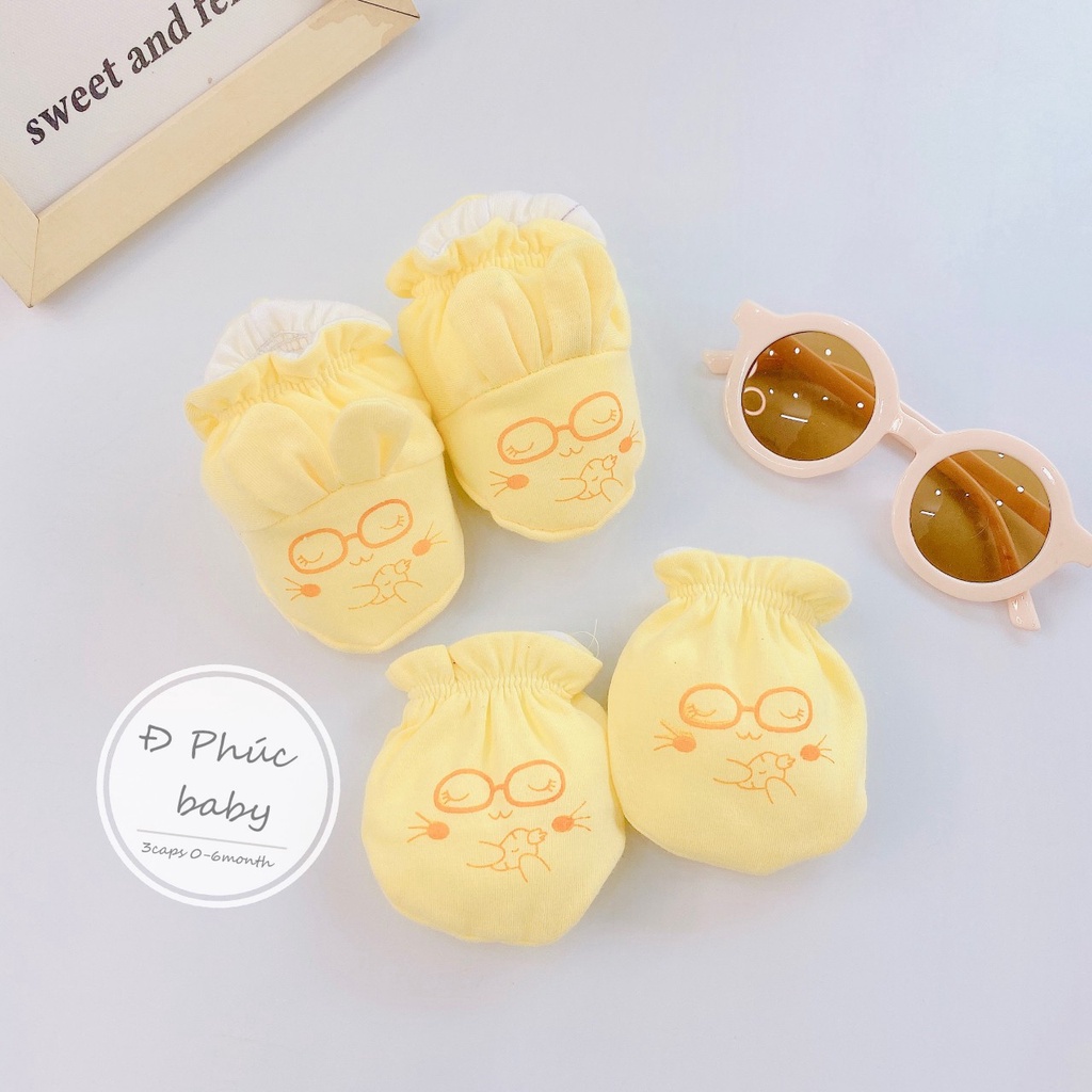 Set đôi bao tay và đôi bao chân cho bé sơ sinh siêu xinh, siêu đẹp cho bé