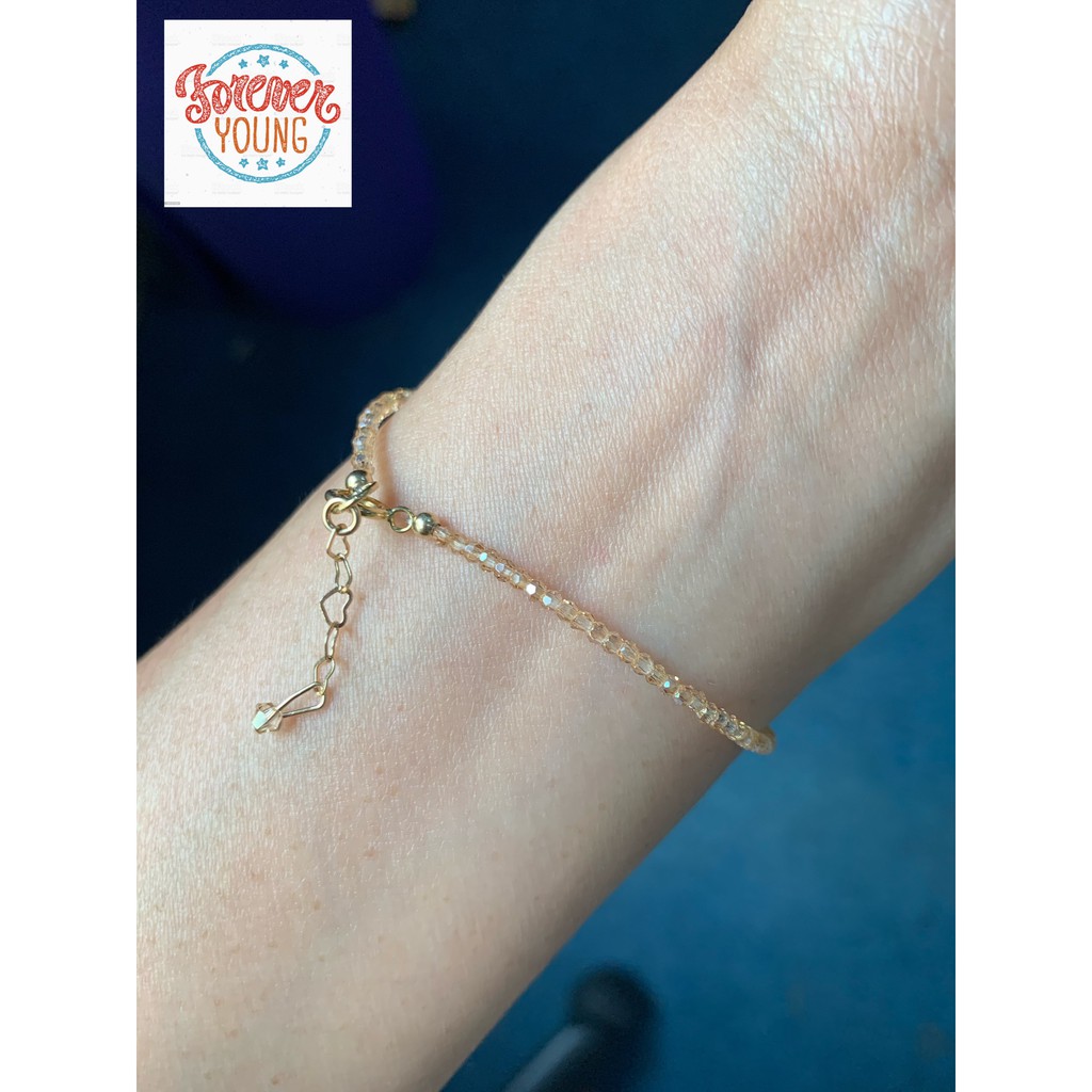 Vòng tay nữ Pha lê Swarovski nhập khẩu Áo 14K