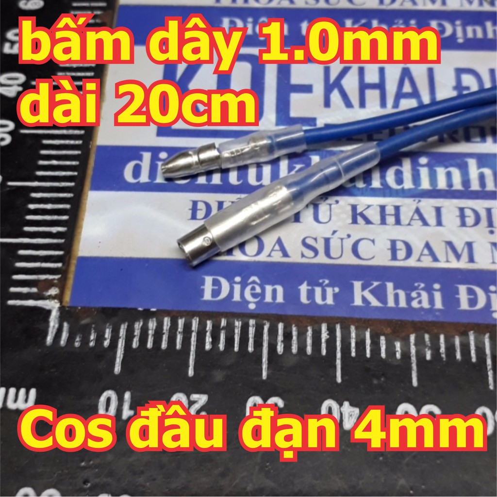 BỘ RỜI LÕI ĐỰC, CÁI, vỏ nhựa trong ĐẦU NỐI, HEADER cos tròn, cos đầu đạn 4mm, bấm dây 0.3-1.5mm kde5107