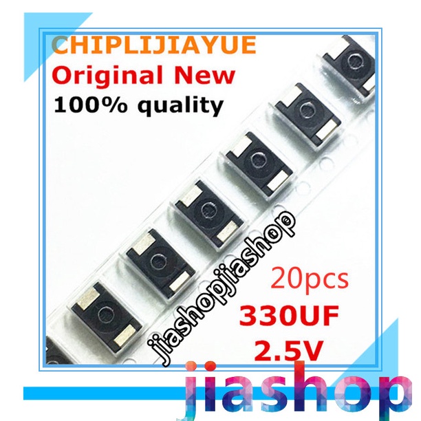 20 chiếc 10 chiếc 2R5TPE330M9 2R5TPE470M9 330UF 470UF 2.5V 330 470 6.3V SMD Tụ điện Tantalum Polymer