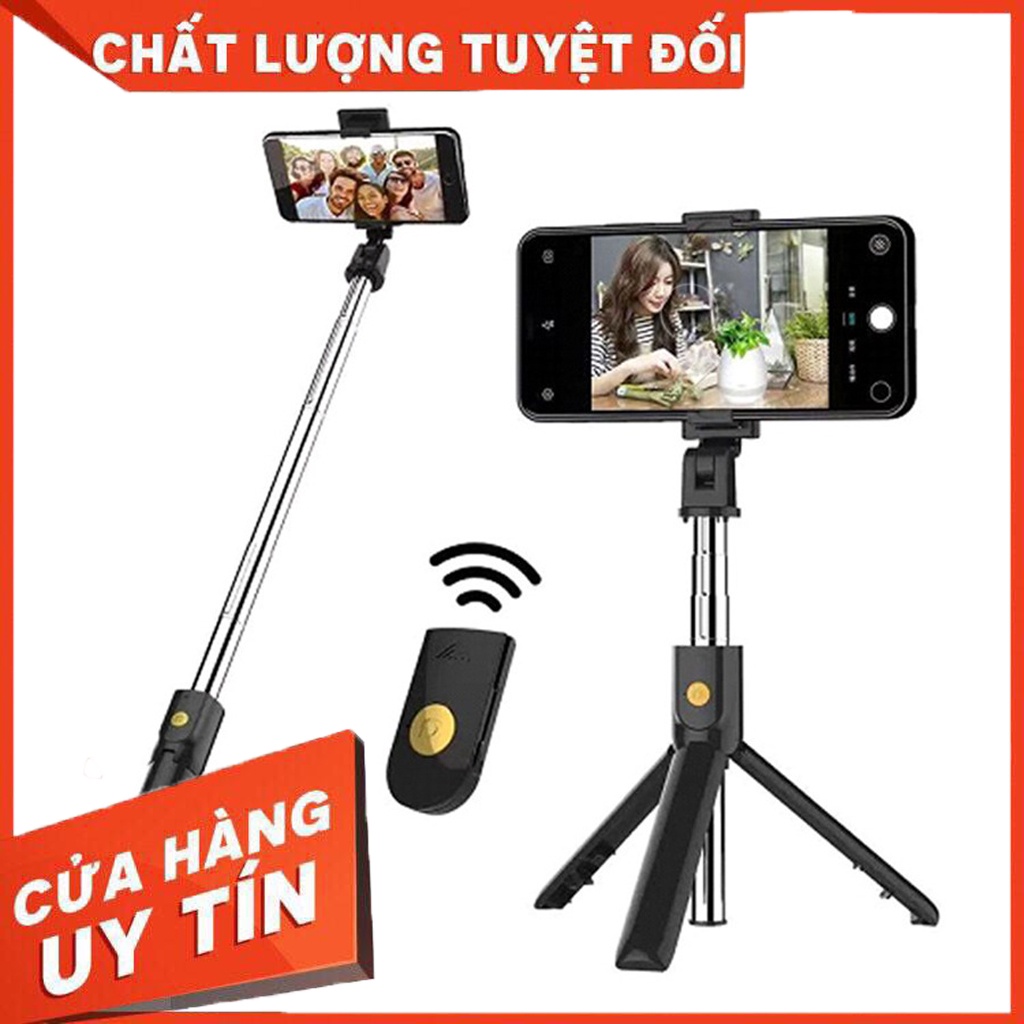 Gậy Chụp Hình Tự Sướng, Selfie Cao Cấp - Có Tripod, Bluetooth, Nhỏ Gọn, Thiết Kế Siêu Sang