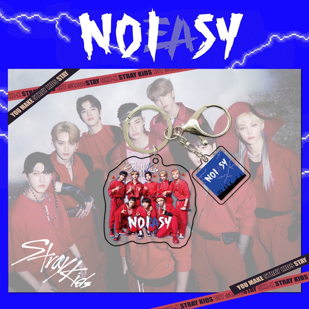 Móc Khóa Nhựa Acrylic Hình Kpop Stray Kids
