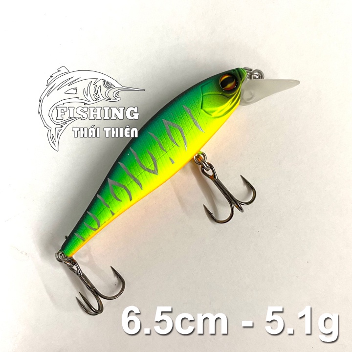 Mồi Giả Cá Cứng Fake Lure 8073 Dài 6.5cm Nặng 5.1g Mẫu Mới 3 Màu Siêu Nhạy Dùng Câu Cá Chẽm, Tráp, Mú, Lóc