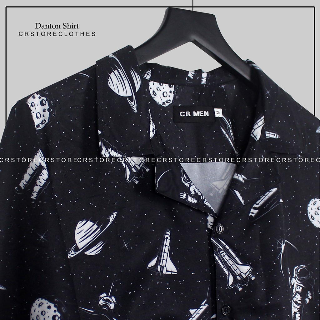 Áo Sơ Mi Tay Lỡ Cổ Vest CR MEN PHI HÀNH GIA vải lụa mềm unisex nam nữ SMNT635 | BigBuy360 - bigbuy360.vn