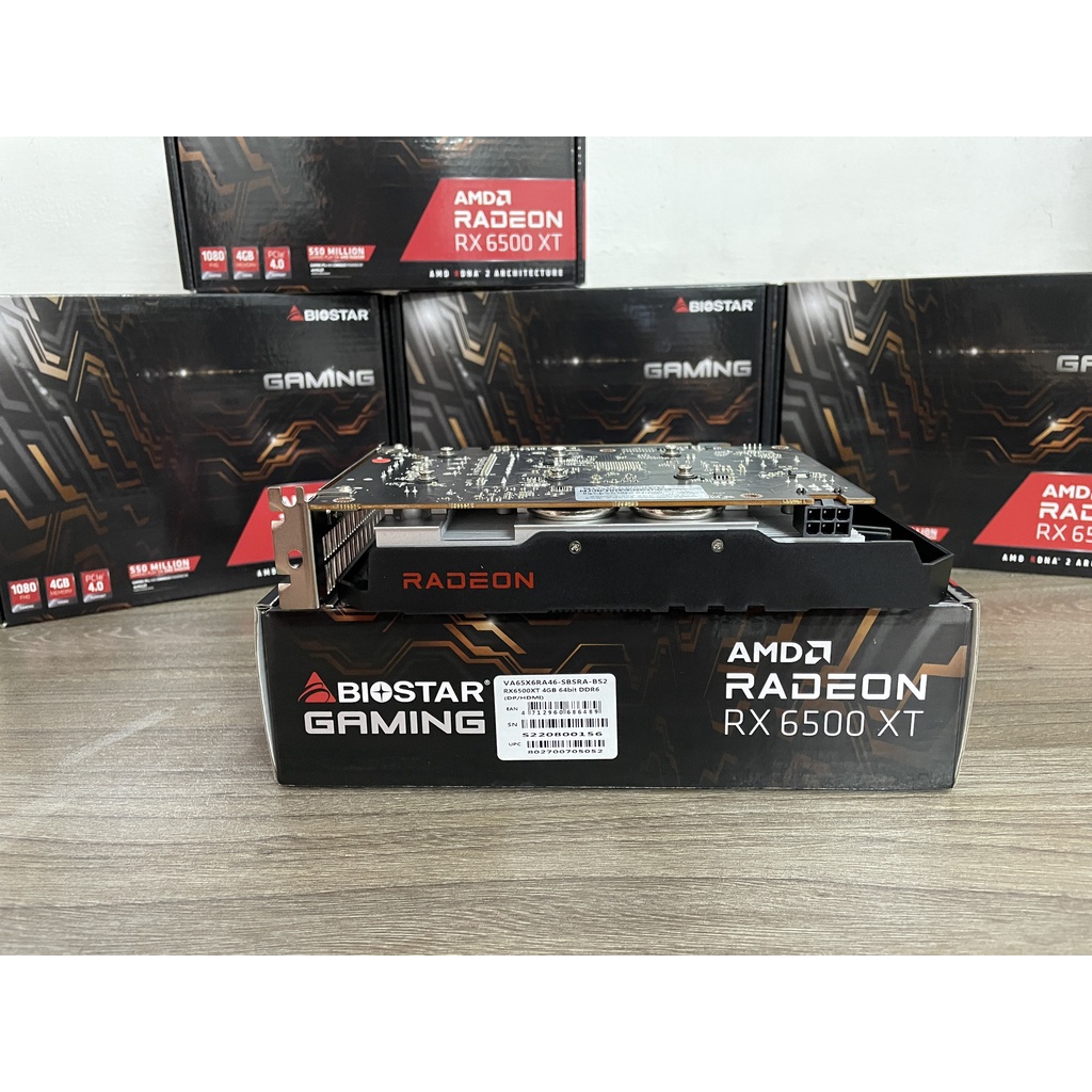Card màn hình Biostar RX 6500XT 4G GDDR6 - Bảo Hành 36TH