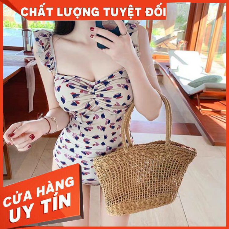 HÀNG CAO CẤP -  [Hàng Sẵn Quảng Châu Có Video & Ảnh Thật] Bikini Áo Tắm 2 Dây Bánh Bèo Mẫu Mới Nhất 2020 Lưng Trần Sexy 