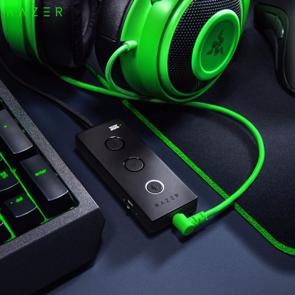 HOT Razer Kraken Pro V2 Tai nghe chơi game qua tai có dây Tai nghe eSports 7.1 Âm thanh vòm với điều khiển âm lượng micrô Tai nghe Razer. Bảo hành 1 năm