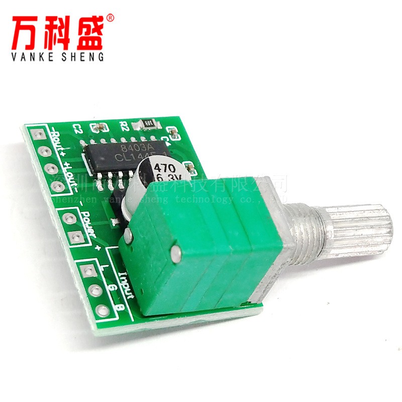 Bo mạch khuếch đại công suất nhỏ kỹ thuật số PAM8403 mini 5V với chiết áp chuyển đổi, nguồn điện USB, hiệu ứng âm thanh tốt