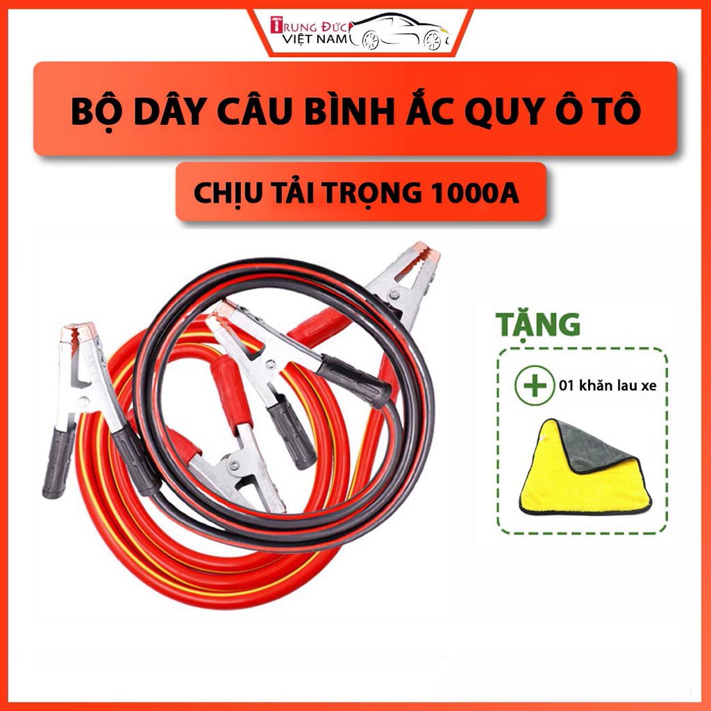 Bộ Dây Câu Bình Ắc Quy 1000A - Trung Đức VN