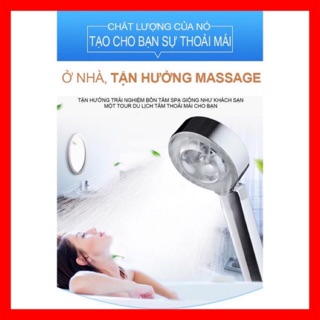 Vòi sen tắm tăng áp 2 mặt Nhật Bản - Phun sương massage cơ thể loại 1
