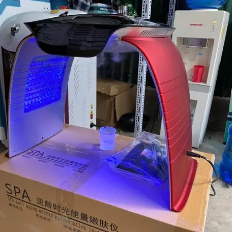 Vòm ánh sáng 7 màu - Vòm phun sương cảm ứng 2in1