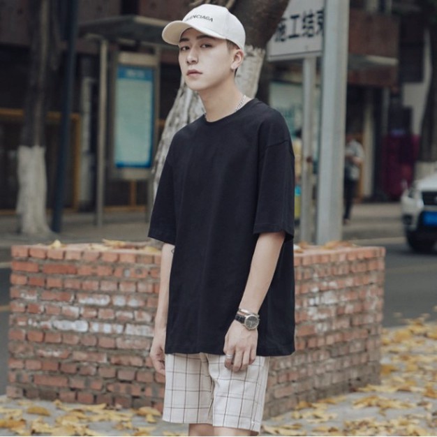 Áo Thun Tay Lỡ Unisex Trơn Nhiều Màu Siêu Hot | BigBuy360 - bigbuy360.vn