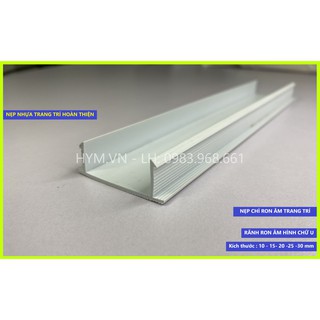 (1 Bó/5 cây)  NẸP CHỈ RON ÂM TRANG TRÍ NGOẠI THẤT| TẠO RON ÂM CHỮ U CỰC NÉT - TINH TẾ - BỀN BỈ