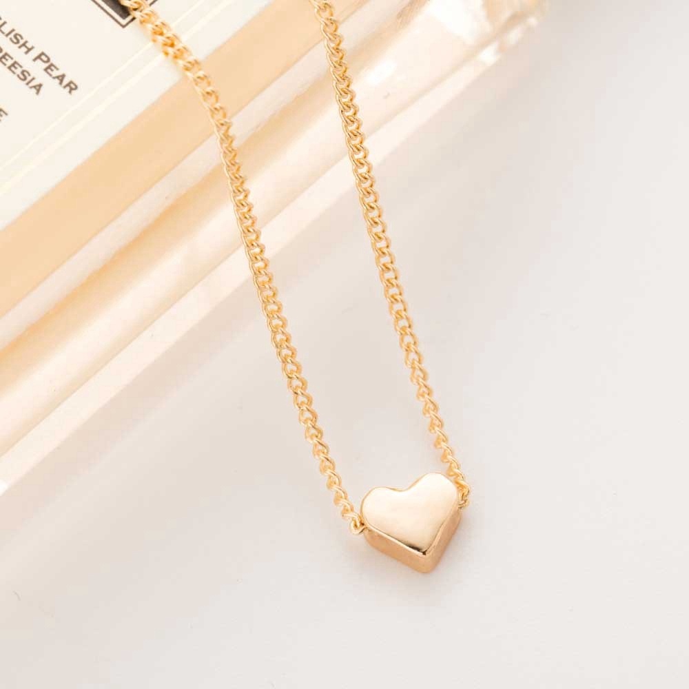Dây Chuyền Mặt Hình Trái Tim Đơn Giản Thời Trang Cho Nữ