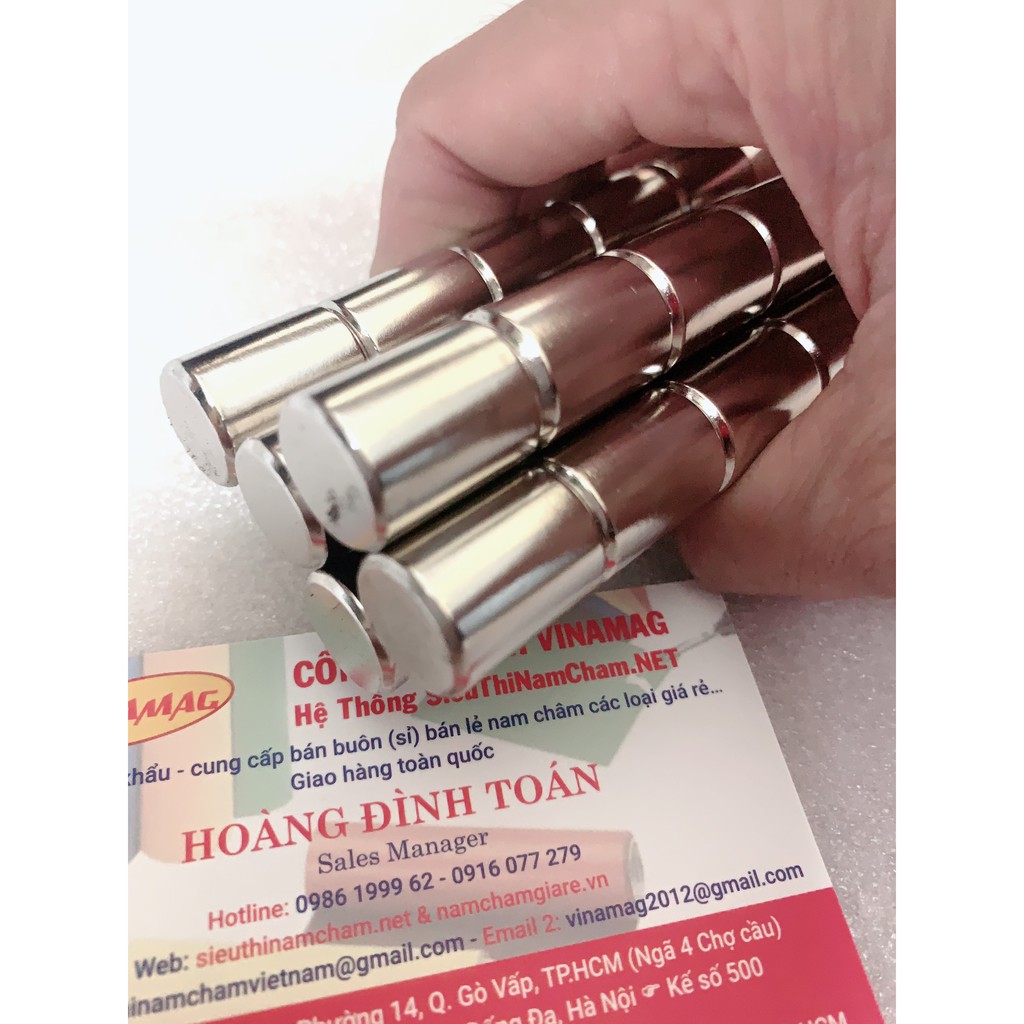 Nam châm hình trụ 15x20mm N52