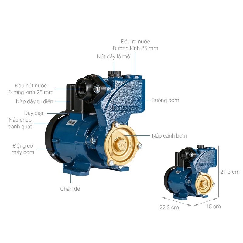 Máy bơm nước đẩy cao Panasonic GP-200JXK-NV5