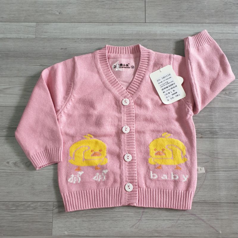 Áo len cúc giữa cho bé, áo khoác cardigan len size nhí - M507