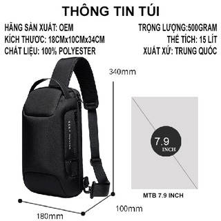 Balo đeo chéo công nghệ Bange