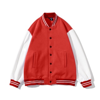 Áo Khoác Bomber Jacket Varsity Basic- Áo Varsity Nam Nữ Hót Trend