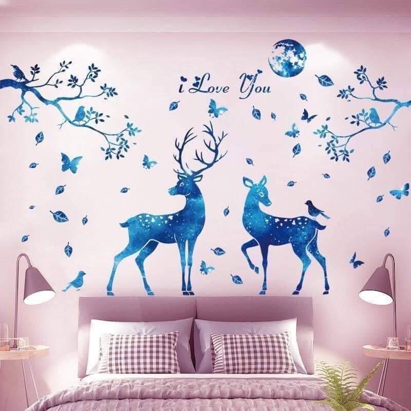 Decal dán tường phòng khách , phòng ngủ, phòng cho bé