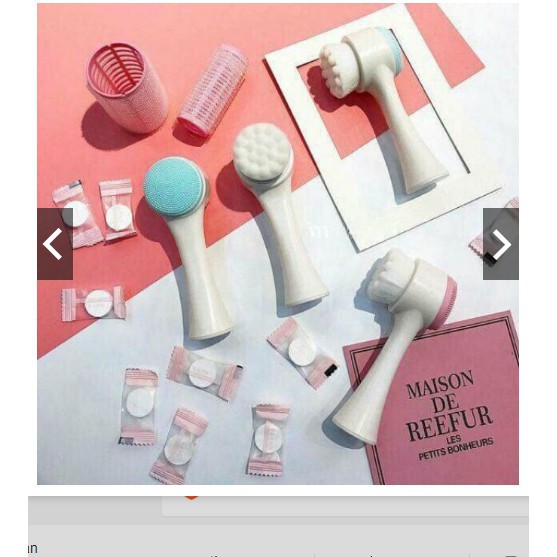 Cọ massage rửa mặt KOREA 2 đầu 3D gai silicon | BigBuy360 - bigbuy360.vn