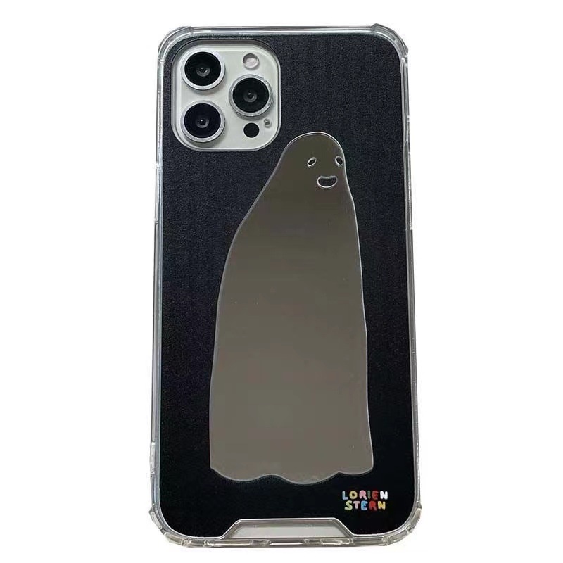 Ốp Điện Thoại TPU Tráng Gương Họa Tiết Vui Nhộn Cho IPhone 13 12 11 Pro Max X Xs XR 7 8 Plus SE 2020
